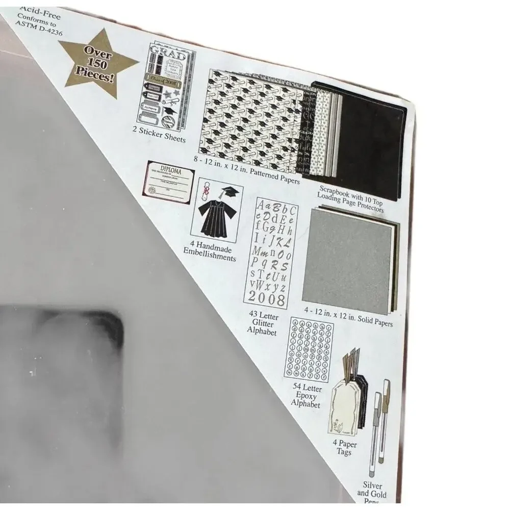 Target Home Graduation Scrapbook Kit 12x12 Album Stickers Embellishments 150+ PC
